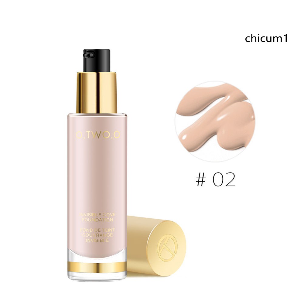 [Hàng mới về] Kem nền che khuyết điểm Otwoo dạng lỏng dưỡng ẩm kiểm soát dầu trang điểm lâu trôi mềm mịn