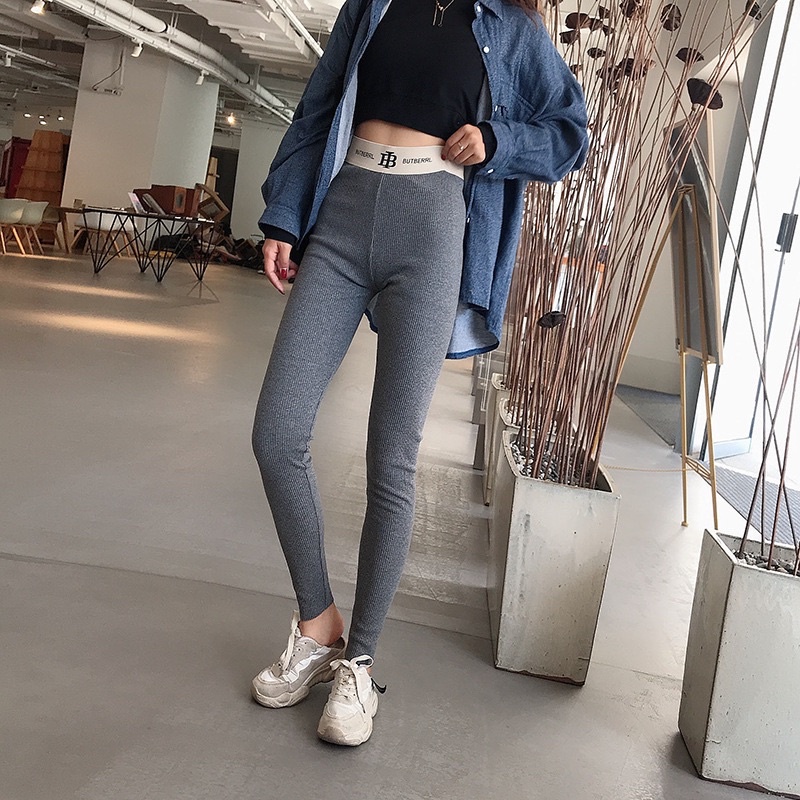 Quần Dài Legging Nỉ Tăm Cạp Chữ B Giữ Ấm Thời Trang Hot Hit