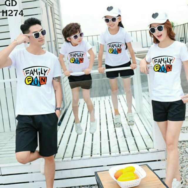 Đồng phục gia đình thun cotton