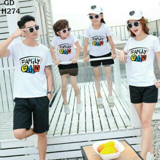 Đồng phục gia đình thun cotton