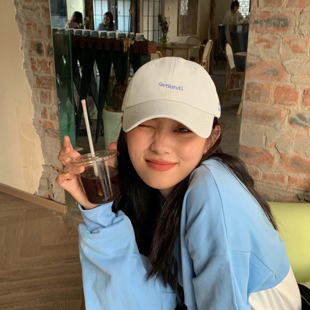 Mũ Lưỡi Trai Thêu Chữ Đơn Giản Phong Cách Hip Hop Hàn Quốc Thời Trang Cho Nam Và Nữ