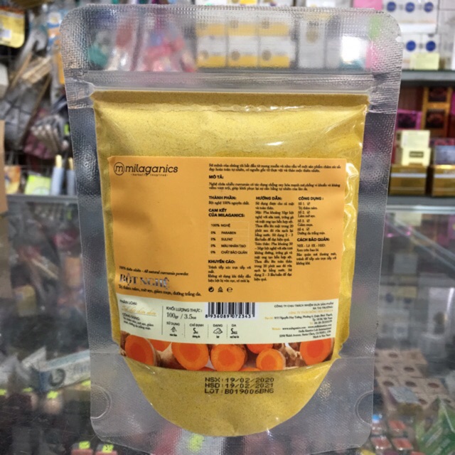 Bột nghệ Milaganics 100g