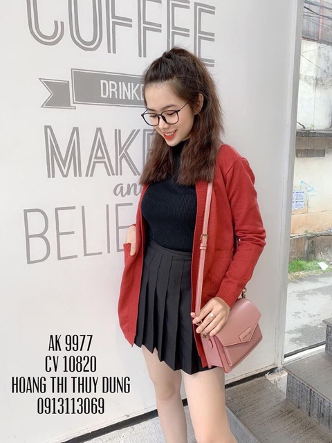 Áo khoác len dệt kim chất dày dặn mịn tay | BigBuy360 - bigbuy360.vn