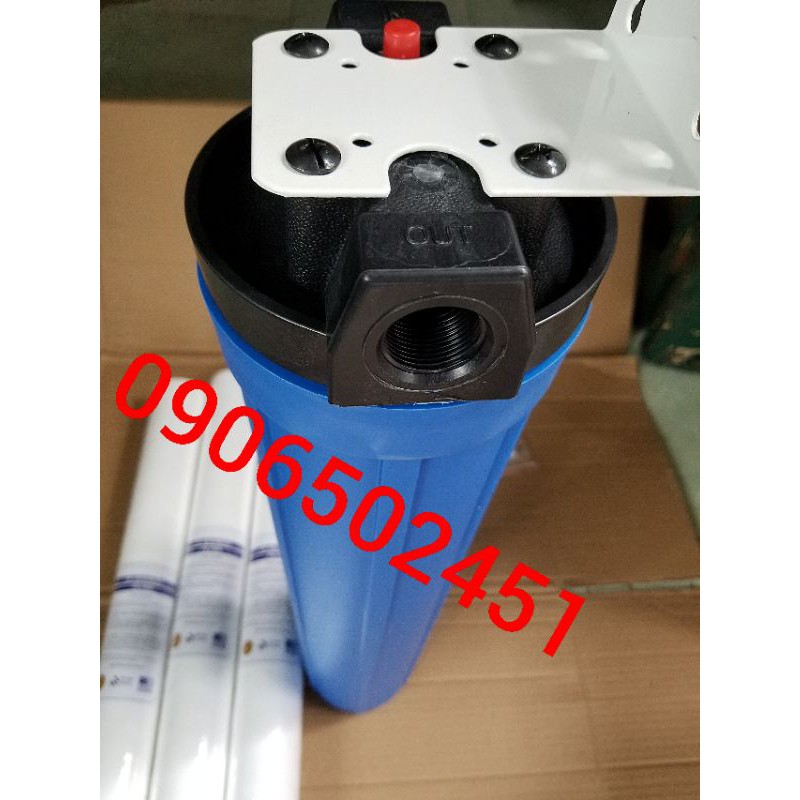 Bộ lọc nước sinh hoạt  ly đơn 20 Inch chuẩn  (Xanh)+ 3 lõi số 1 20 inchj | BigBuy360 - bigbuy360.vn