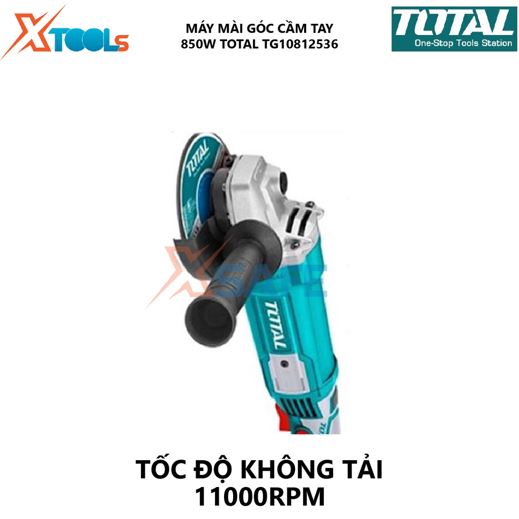 Máy mài góc cầm tay TOTAL TG12018026 máy mài cầm tay 220-240V 2.000W (180mm) M14 phụ kiện bọc bọc cao su [XTOOLs]