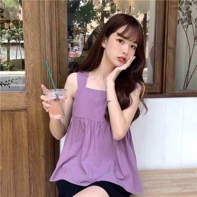 ( CÓ ẢNH THẬT ) ÁO HAI DÂY ĐŨI THẮT NƠ LƯNG 3 MÀU | BigBuy360 - bigbuy360.vn