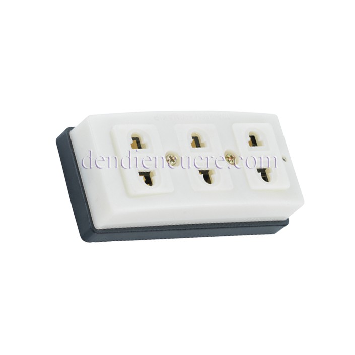 Ổ cắm 3 ngả kiểu Thái Lan 10A/250V Vinakip