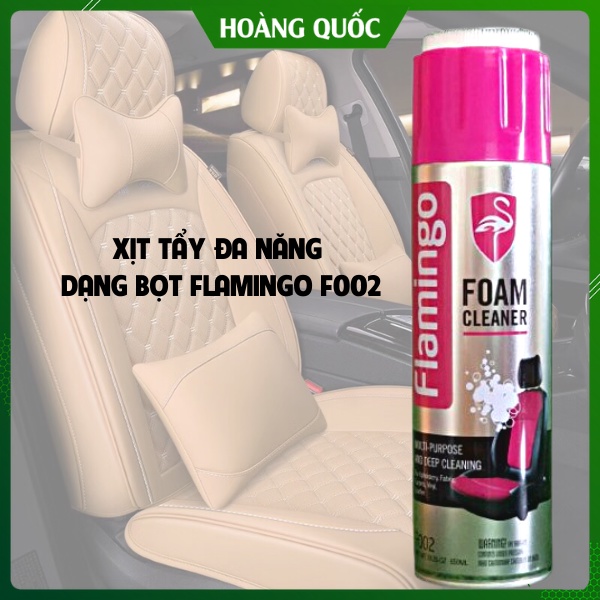 Bình Xịt Tẩy, Bình Tẩy Đa Năng Dạng Bọt Flamingo F002 650ml - Vệ Sinh Nội Thất Oto, Vệ Sinh Nội Thất Gia Đình