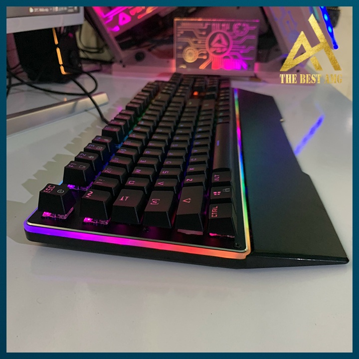 Bàn Phím Cơ Gaming Xuyên Led RGB EDRA EK308 Bàn Phím Máy Tính Laptop Có Dây Chơi Game