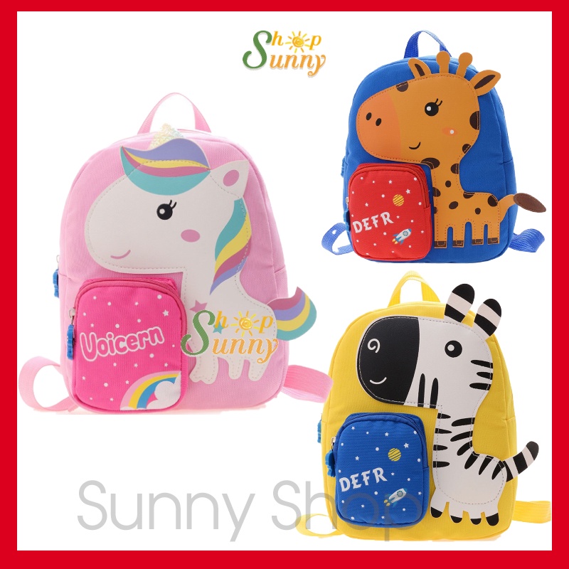 Balo cho bé trai bé gái đi học mẫu giáo mầm non cặp xách siêu nhẹ cho các bé 3 4 5 6 tuổi SUNNY SHOP