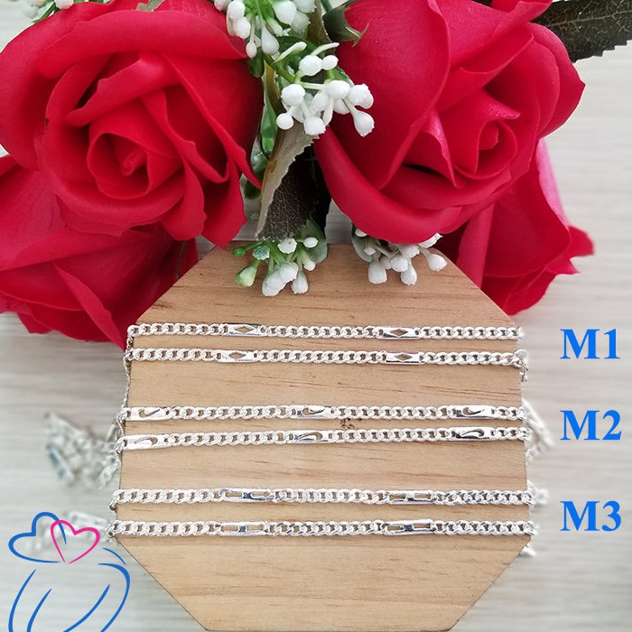 Dây chuyền bạc trẻ em lật thẻ kiểu bản 3mm cao cấp đẹp độc lạ💖FREESHIP💖