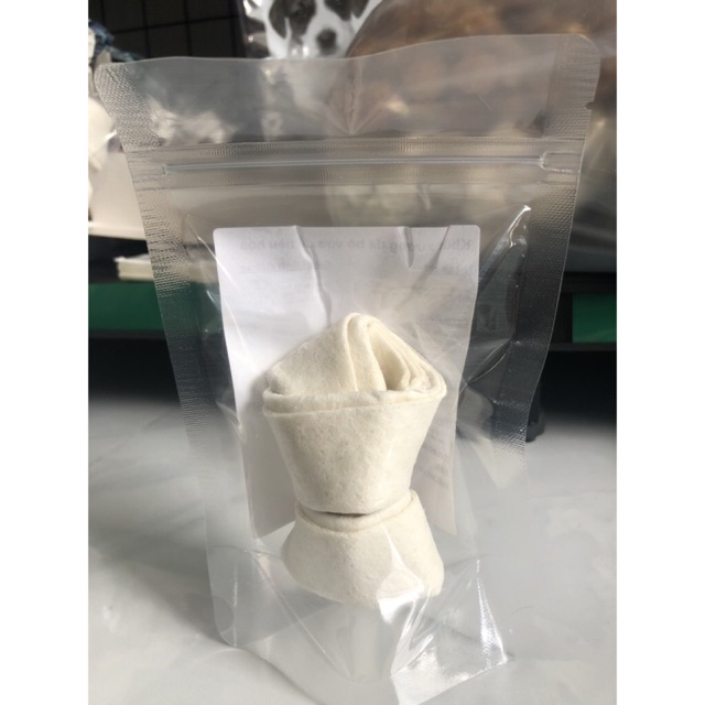 Xương gặm bằng da bò tự nhiên cho chó size 10cm