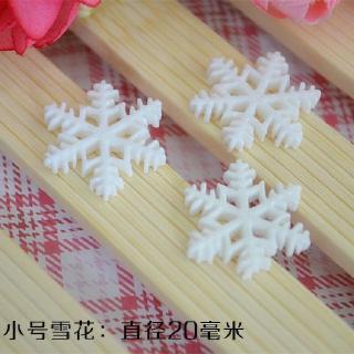 Trang trí Bông tuyết trắng 2cm