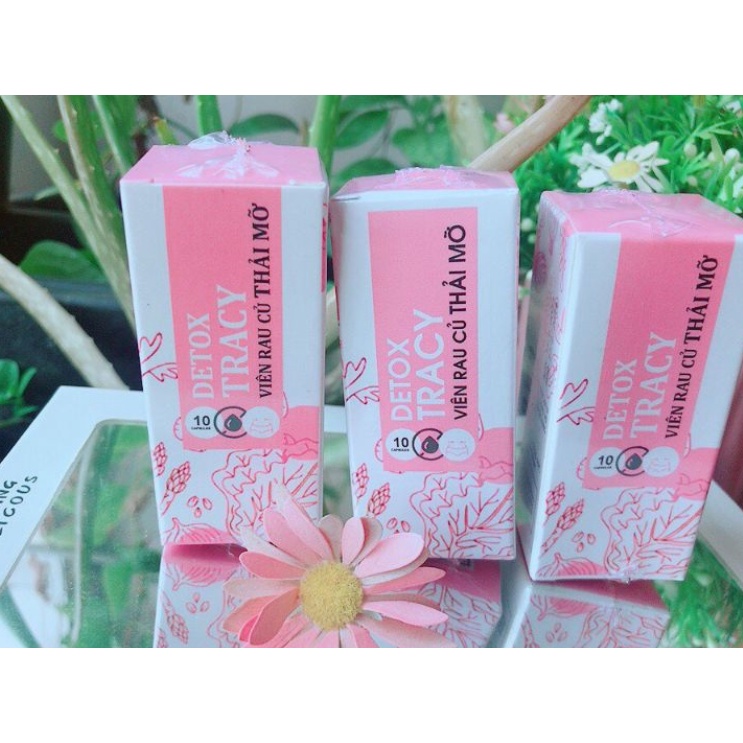 Viên siết mỡ thải độc rau củ - Kèm Phiếu Bảo Hành Chính Hãng - 10 Viên 5 ngày uống