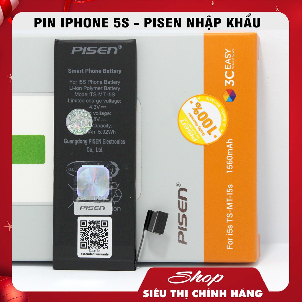 PIN PISEN IPHONE - CHÍNH HÃNG PATECH PHÂN PHỐI