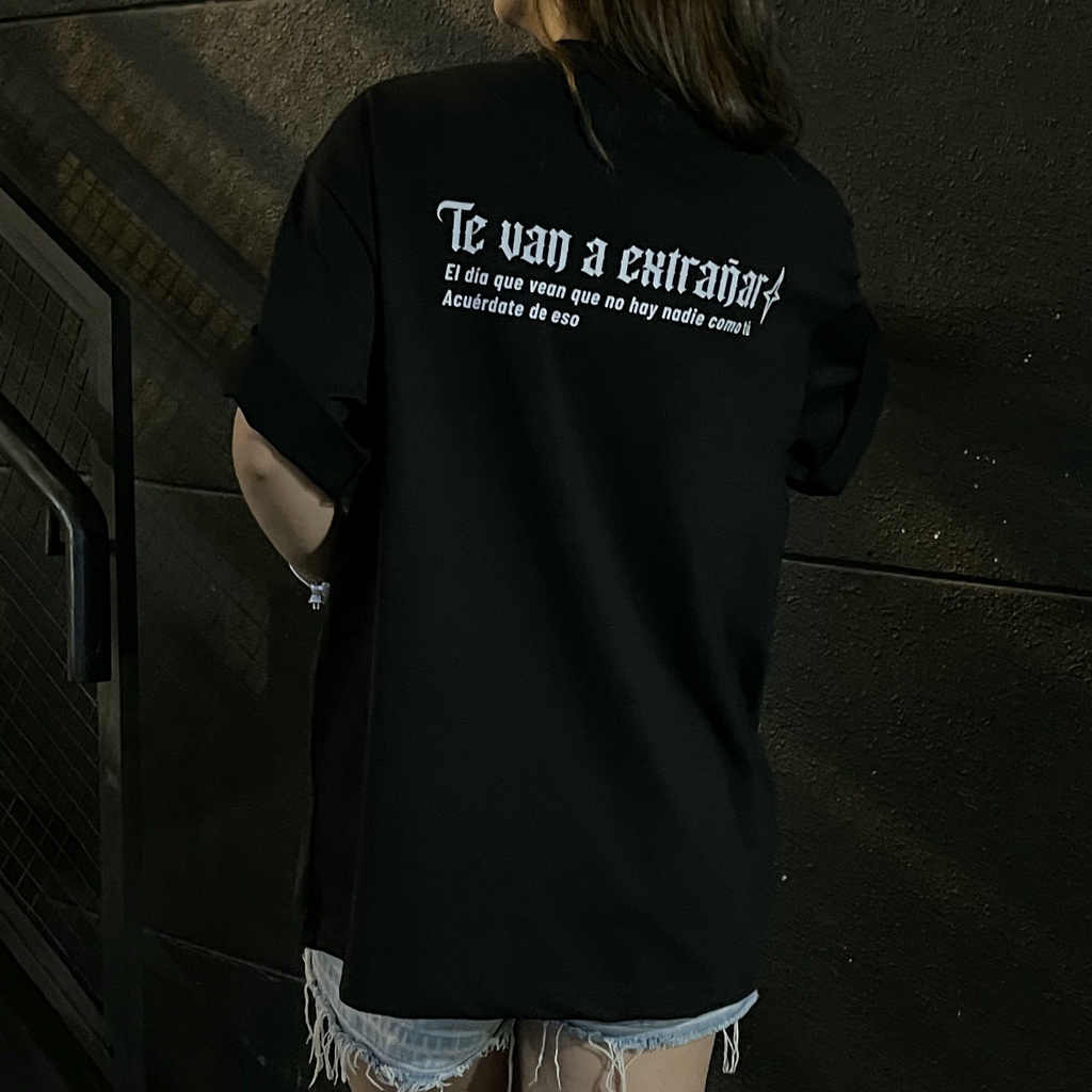 Áo thun form rộng tay lỡ Unisex in chữ Tevan Hook chất vải Cotton 100%