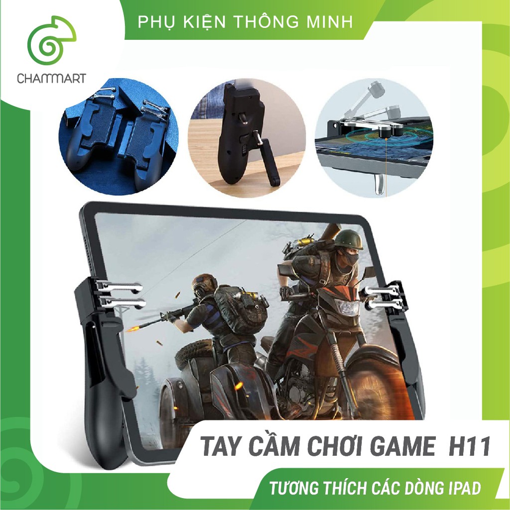 Tay cầm chơi game H11 cho ipad máy tính bảng tay cầm chơi game 6 ngón pubg ros liên quân