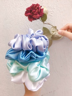 Cột tóc lụa may tay | Silky scrunchies