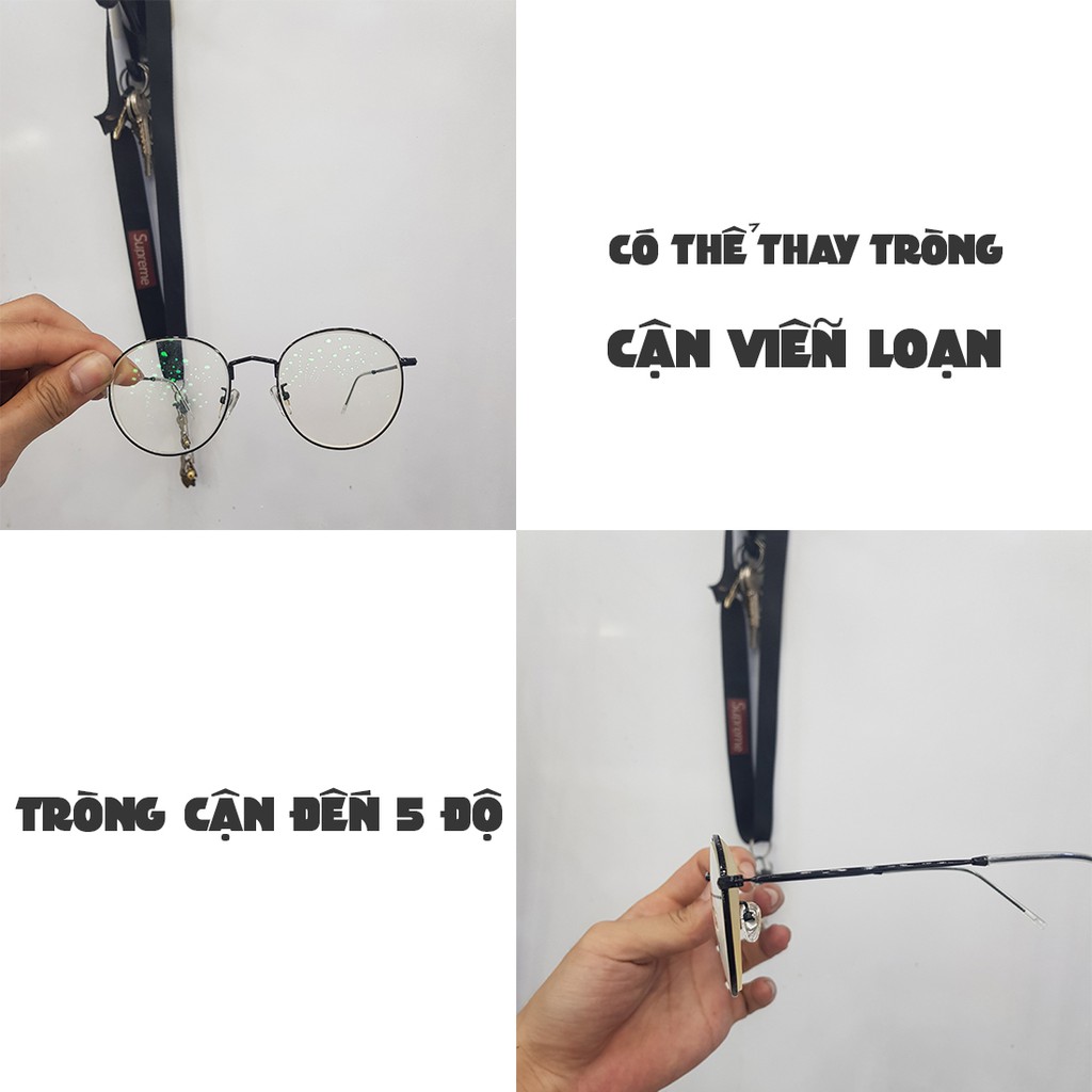 Gọng Kính Cận Kim Loại Tròn X2021 Nam Nữ (Tặng Hộp Khăn) | BigBuy360 - bigbuy360.vn