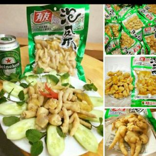 1 Gói 180g Chân Gà Yuyu Ớt Xanh Muối Cay Ăn Liền