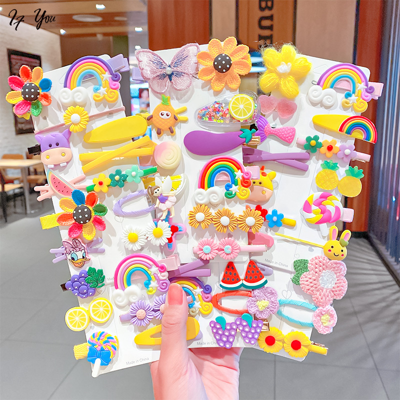 Set 14 kẹp tóc AY kiểu dáng dễ thương đáng yêu cho bé