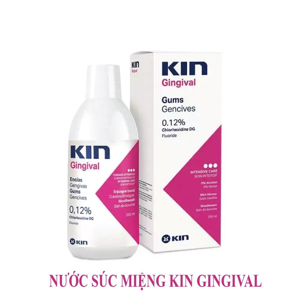 (CHÍNH HÃNG) Kin Nước Xúc Miệng Ngăn Ngừa Sâu Răng, Diệt Khuẩn - 250ml