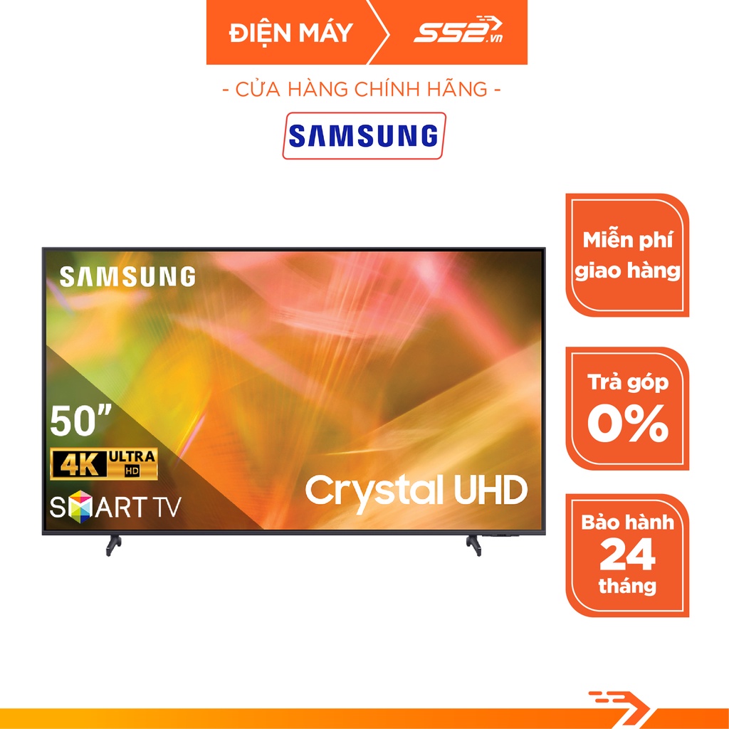 Tivi SAMSUNG UA50AU8000KXXV Smart Tv UHD 4K Tv Android 50 Inch Điều Khiển Bằng Giọng Nói - Bảo Hành Chính Hãng