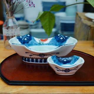 Dĩa cúng gà, dĩa đựng sushi - gốm sứ nhật bản