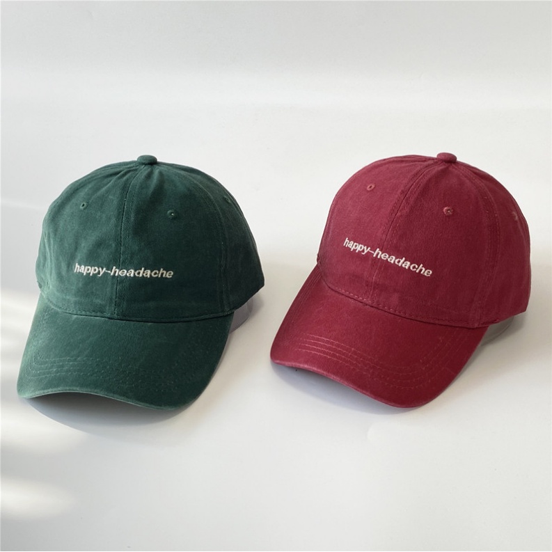 Mũ lưỡi trai ❤️ Nón kết thêu chữ Happy H phong cách Ulzzang form unisex nam nữ