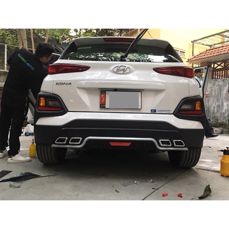 Lip chia po XE HYUNDAI KONA 2019-2022, nhựa abs cứng
