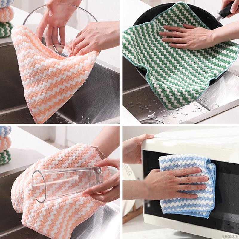 Khăn lau chén dĩa chống bám dầu mỡ tiện dụng cho nhà bếp