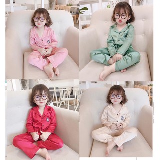 Bộ pizama lụa cao cấp cho bé