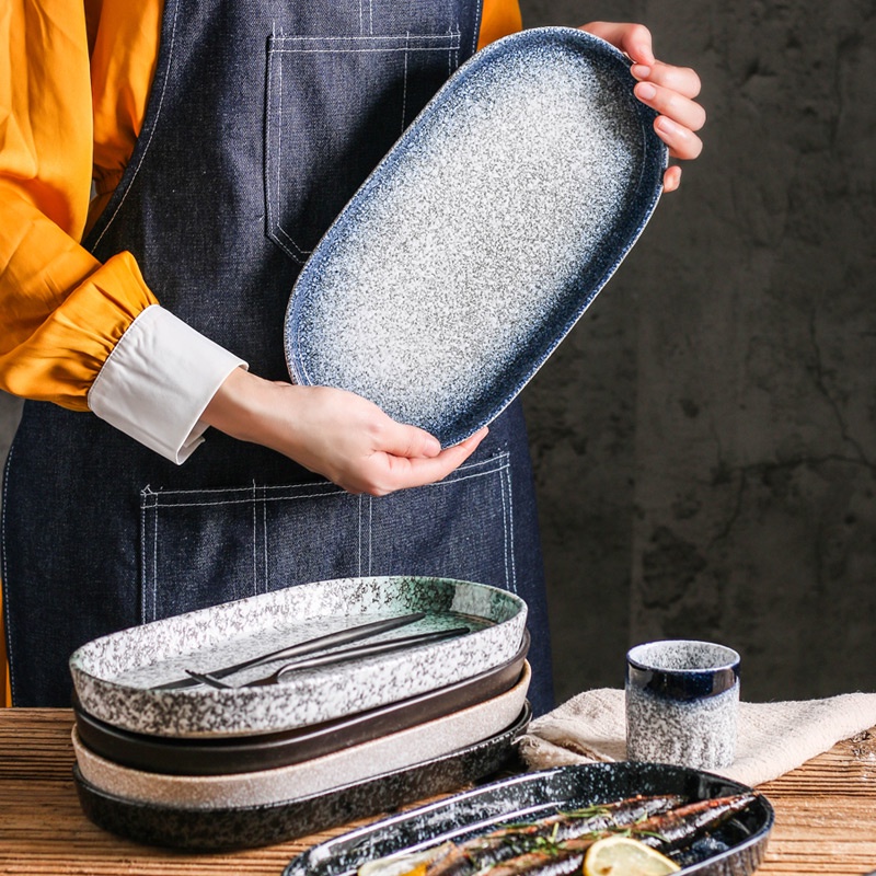 Đĩa Sứ Hấp Cá Phong Cách Nhật Bản Sáng Tạo # 12