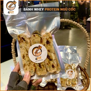 Bánh Whey Protein Ngũ Cốc 4FIT Tăng Cơ, Giảm Mỡ, Giảm Cân (Protein Bar) 170g