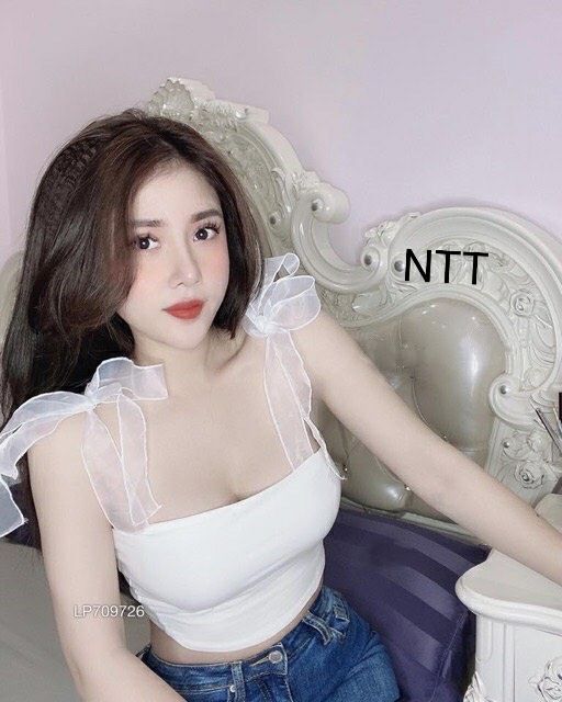 Áo Hai Dây lưới tiểu Thư cotton loại TốT co giãn, thấm hút mồ hôi