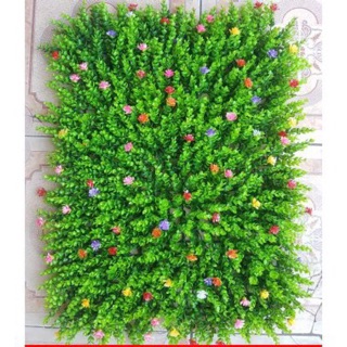 Cỏ tai chuột nhân tạo phối kèm hoa