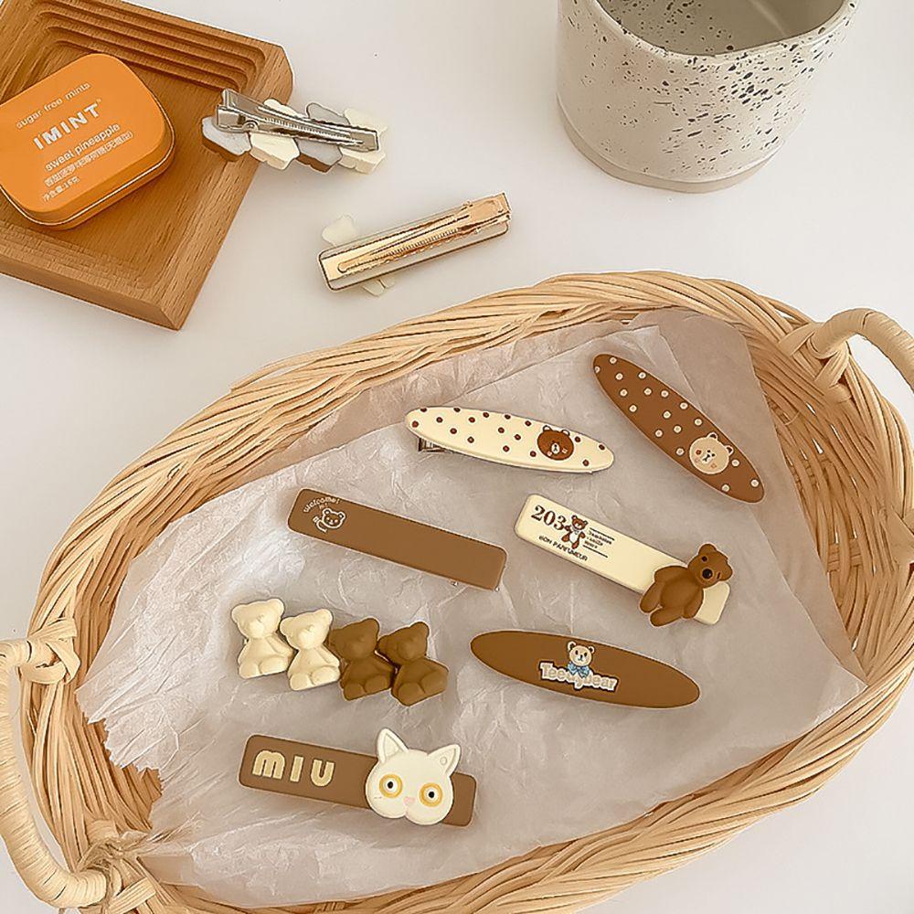 Kẹp Tóc Hình Mặt Mèo Hoạt Hình Dễ Thương Cho Nữ