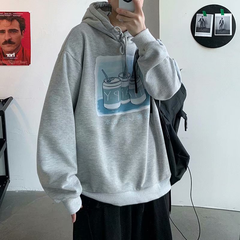 Áo hoodie dáng rộng thời trang Hàn Quốc có 4 màu tùy chọn cỡ M-5XL