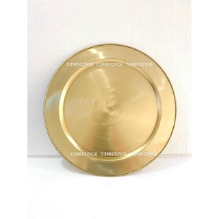 Mâm đồng 60 cm trơn nặng 3 kg chất liệu bằng đồng