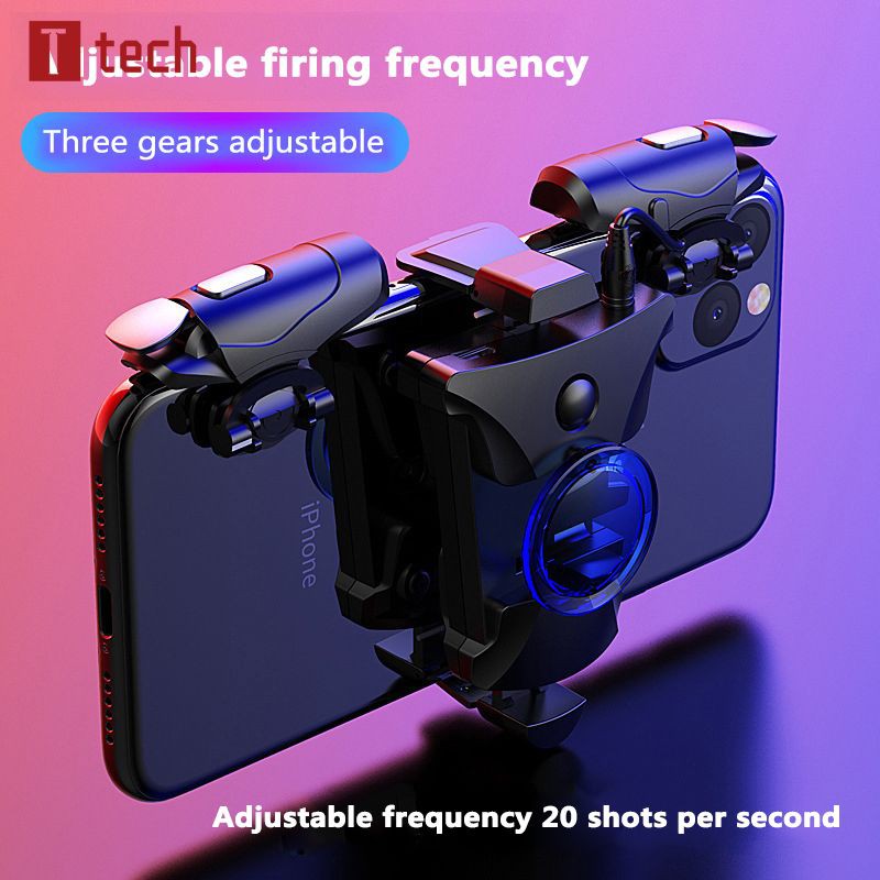 Metal ABS For PUBG Game Controller mobile phone Gamepad Mobile Joystick Trigger Aim Shooting L1 R1Key Button For IPhone ..tech