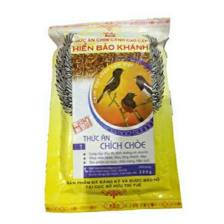 Cám Hiển Bảo Khánh Chích Chòe Dưỡng - Thay Lông (Số 1) 200g - Thức Ăn Chim Cao Cấp