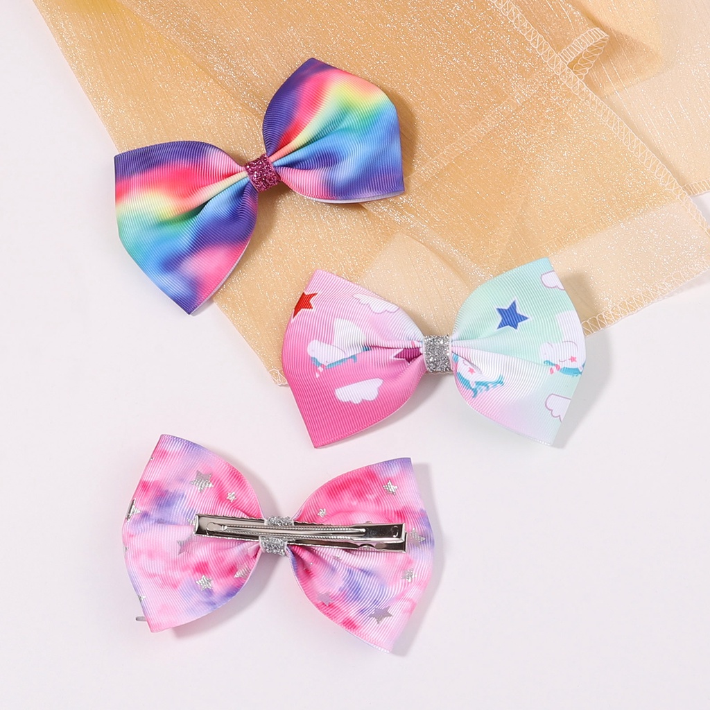 Kẹp tóc KIDSBOWS phối nơ tùy chọn màu sắc xinh xắn cho bé gái