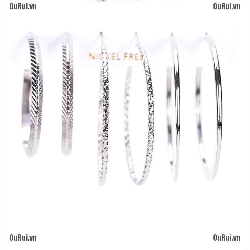 Bộ 6 Đôi Bông Tai Hợp Thời Trang Cho Nữ