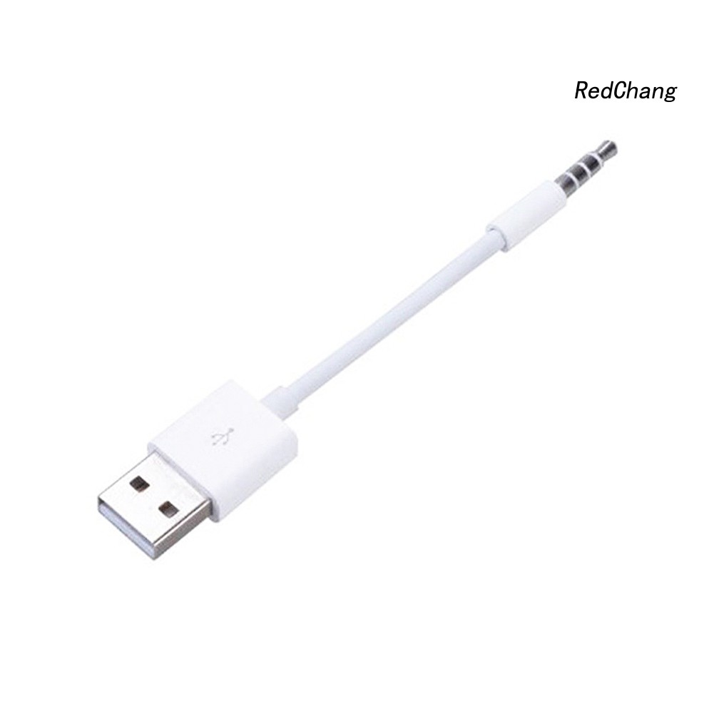-SPQ- DOONJIEY 3.5mm Aux Audio Jack to USB 2.0 Male Car MP4 Charging Cable Adapter