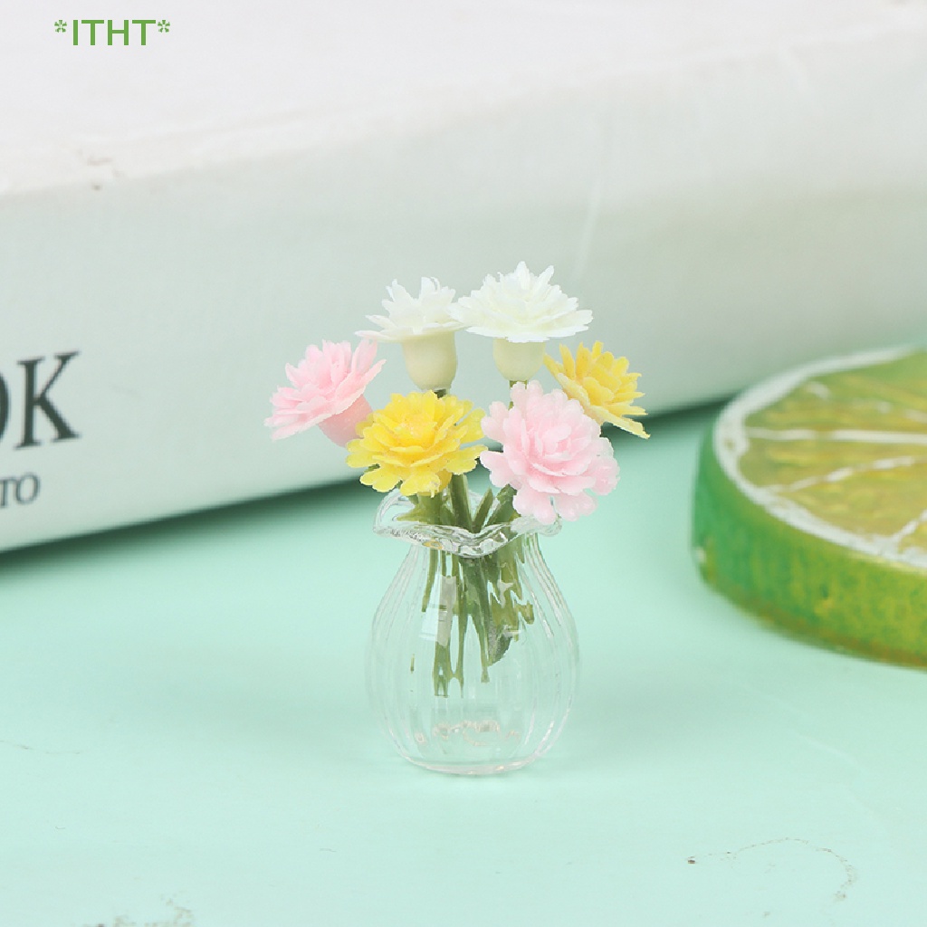 Bình Hoa Mini Tỉ Lệ 1 / 12 Trang Trí Nhà Búp Bê Mới