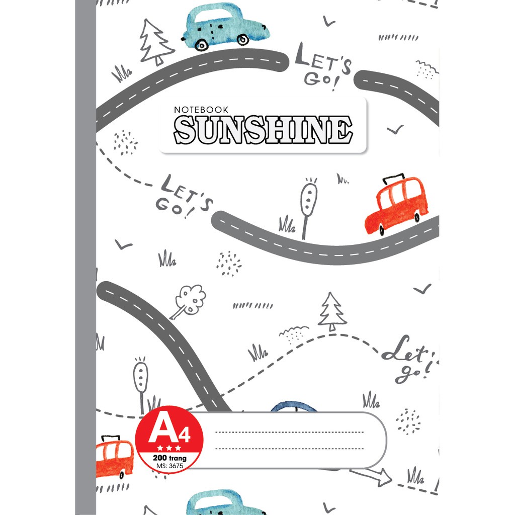 Sổ may gáy Sunshine A4 - 300 trang Lốc 5 quyển của Hải tiến