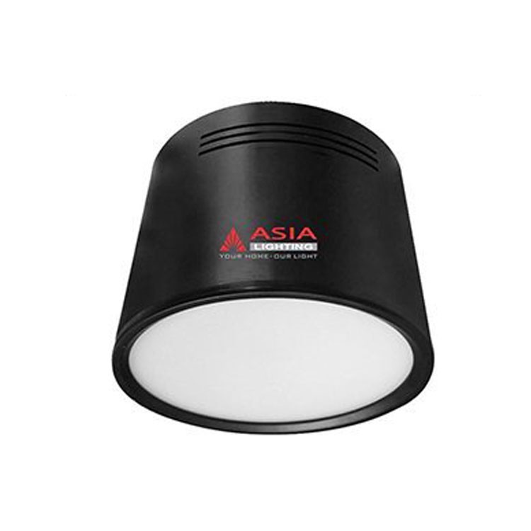 Đèn Trần Nổi Tròn Vỏ Đen/Trắng Mặt Mờ- Asia Lighting Công Suất 12W Ánh Sáng Đổi 3 Màu Cao Cấp