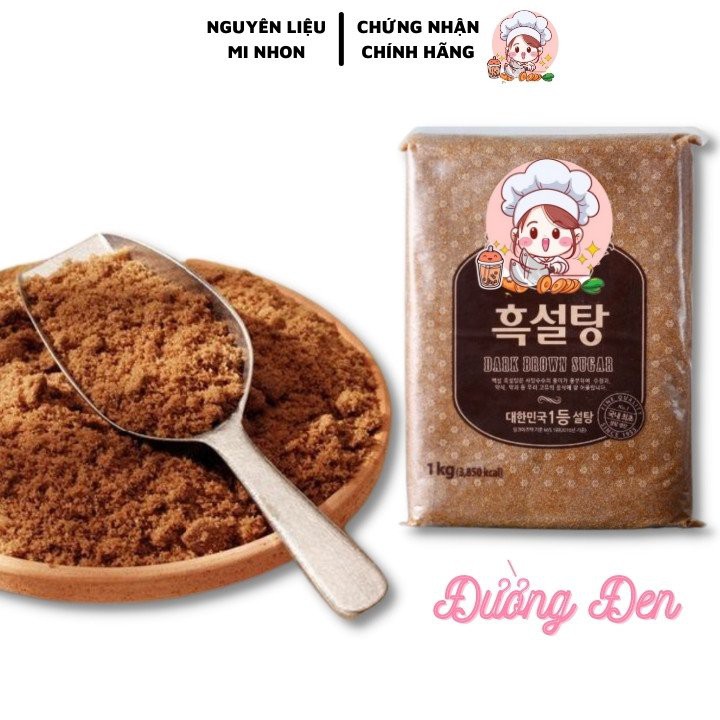 Đường Đen (Đường Nâu) Gói 1kg Làm Sữa Tươi Trân Châu Đường Đen Độc Quyền Chính Hãng - NGUYÊN LIỆU BẾP MI NHON | BigBuy360 - bigbuy360.vn