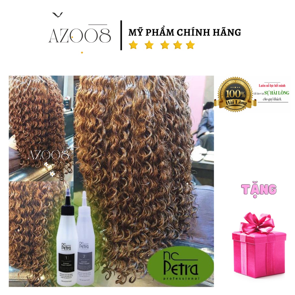 Uốn lạnh Petra, thuốc uốn lanh sinh học Hàn Quốc cao cấp petra 150ml AZ008, thuốc uôn tóc tại nhà , tặng kẹp càng cua