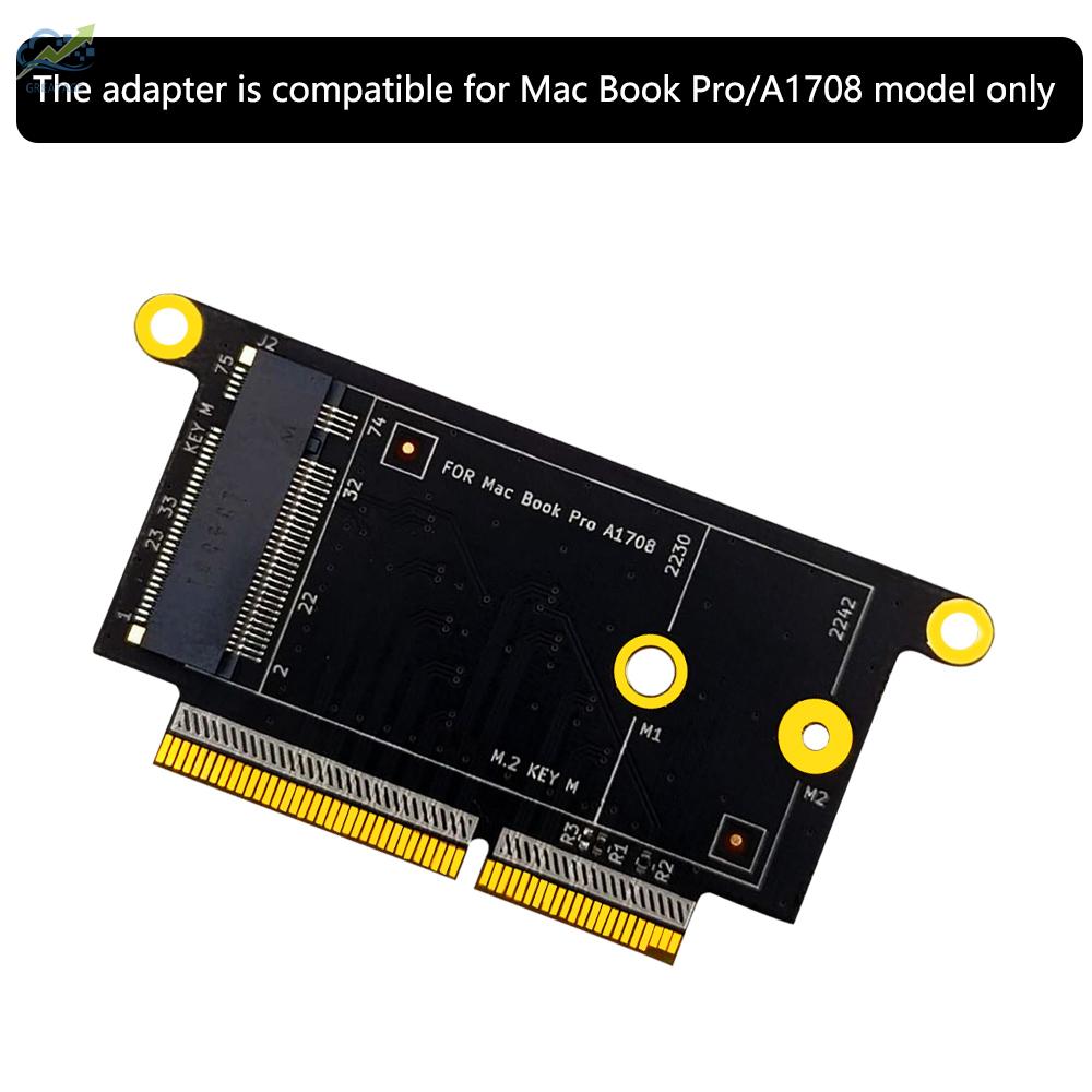 g☼M.2 NVME SSD Adapter Card M.2 NVMe Key M 2230/2242 SSD Converter Card Replacement for MacBook Pro A1708